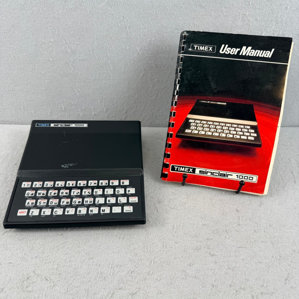 Vintage Timex Sinclair 1000 Personal Computer 1982 with Original User Manual